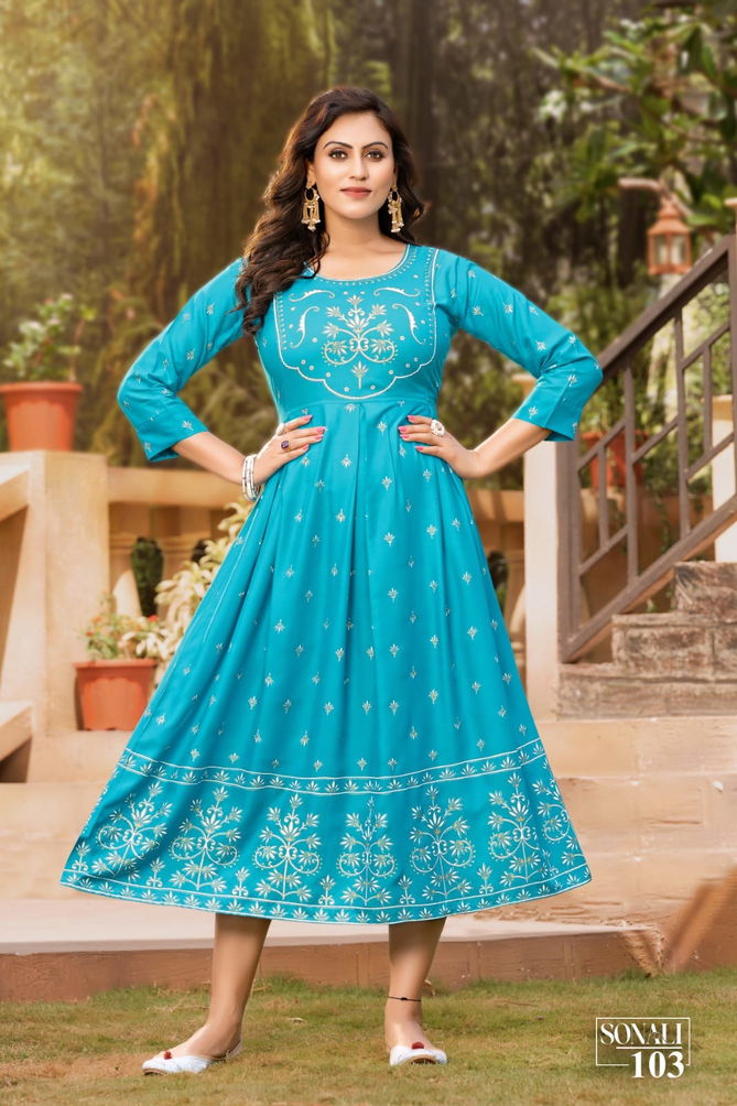 Sonali By Hirwa Anarkali Kurti Catalog